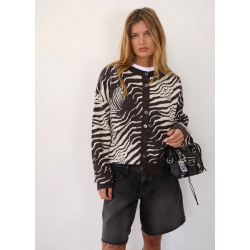 Cardigan Pamela imprimé animal